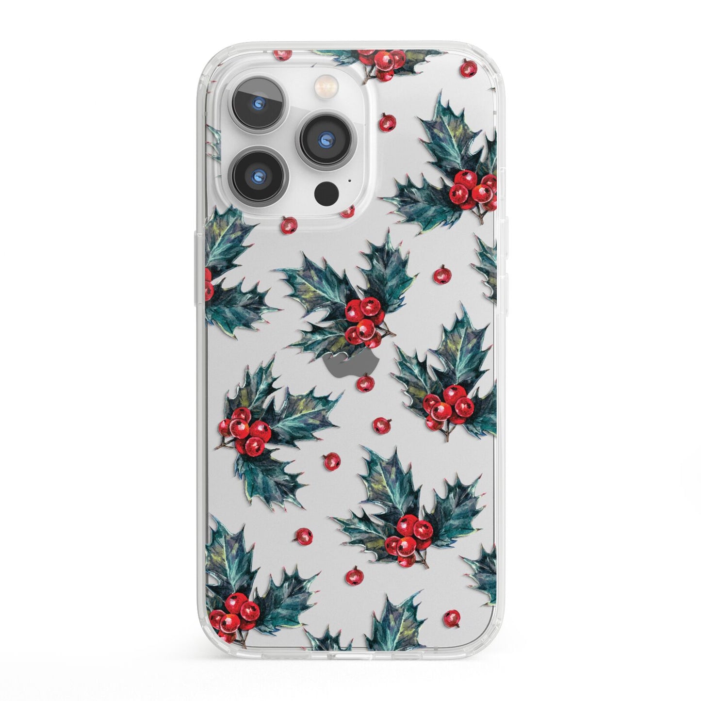 Holly berry iPhone 13 Pro Clear Bumper Case
