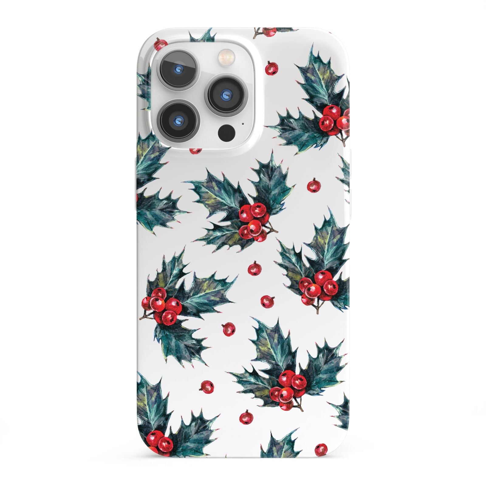 Holly berry iPhone 13 Pro Full Wrap 3D Snap Case