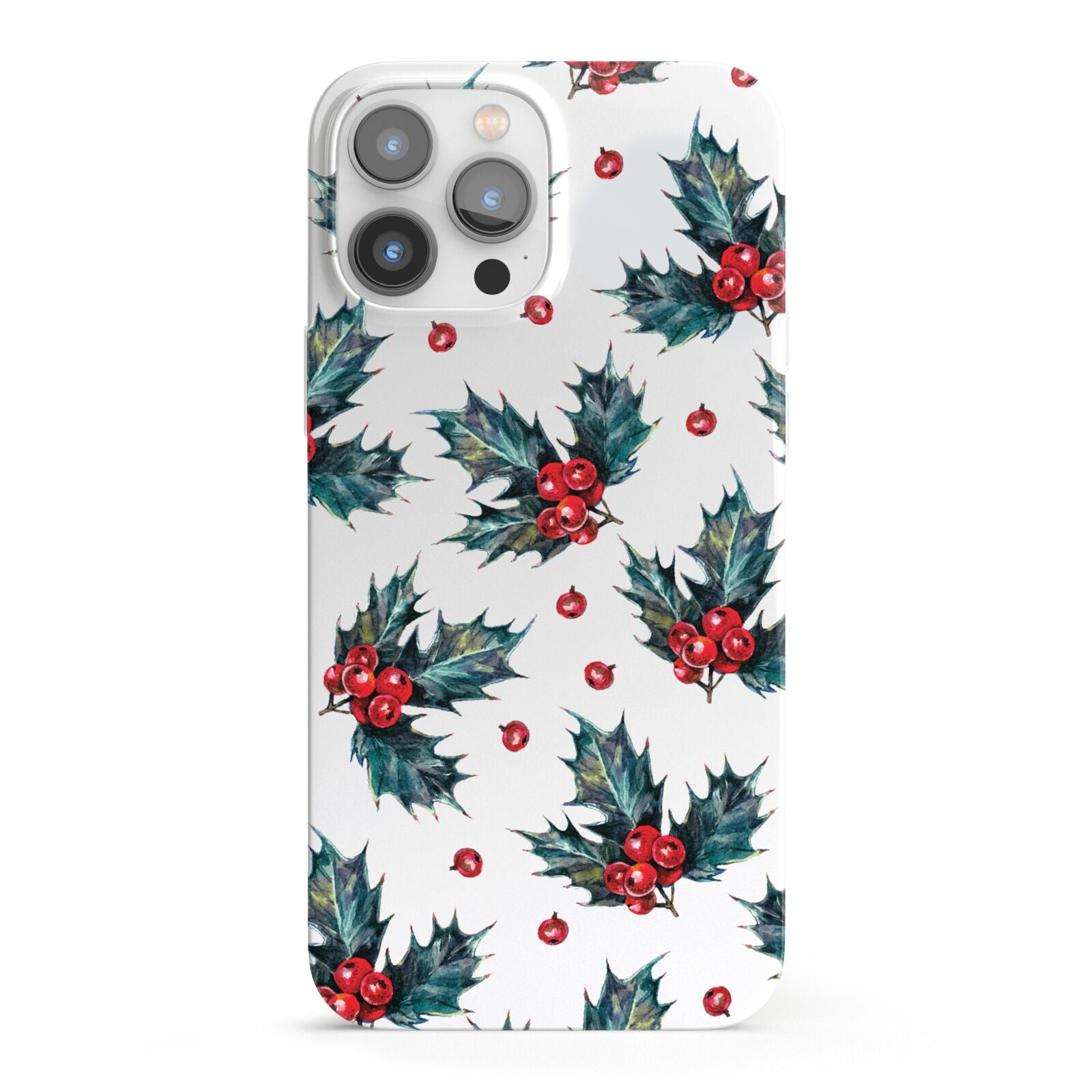 Holly berry iPhone 13 Pro Max Full Wrap 3D Snap Case