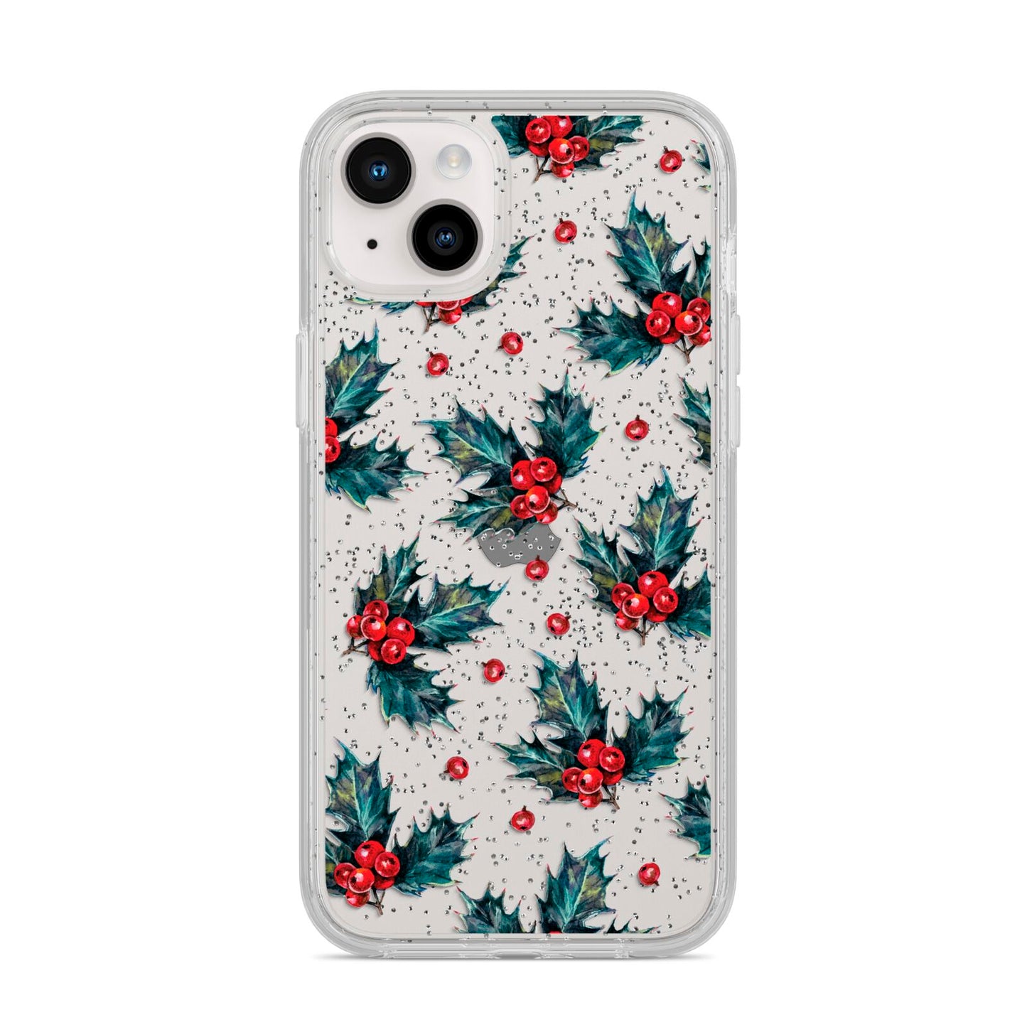 Holly berry iPhone 14 Plus Glitter Tough Case Starlight