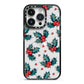 Holly berry iPhone 14 Pro Black Impact Case on Silver phone