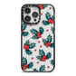 Holly berry iPhone 14 Pro Max Black Impact Case on Silver phone