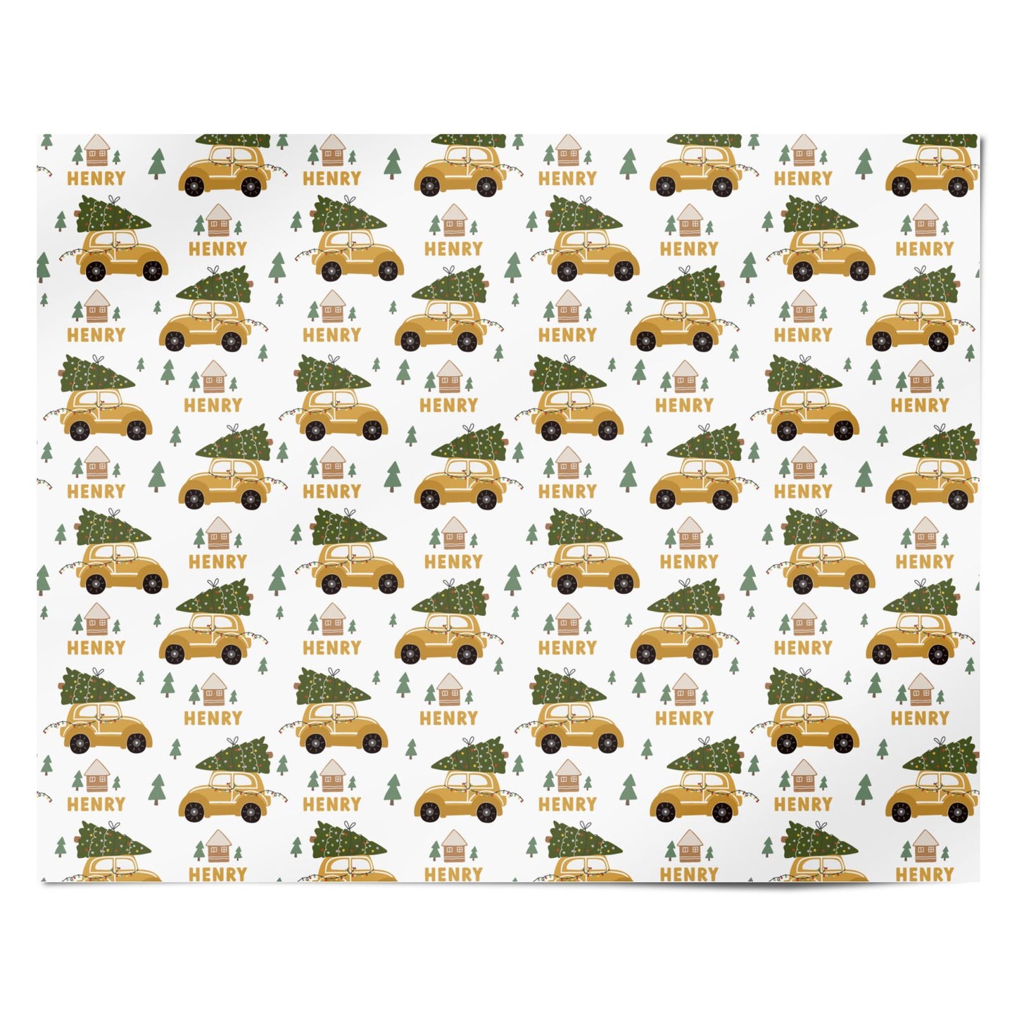 Home for Christmas Personalised Wrapping Paper Alternative
