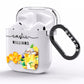 Honey Personalised Names AirPods Clear Case Side Image