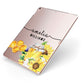 Honey Personalised Names Apple iPad Case on Rose Gold iPad Side View