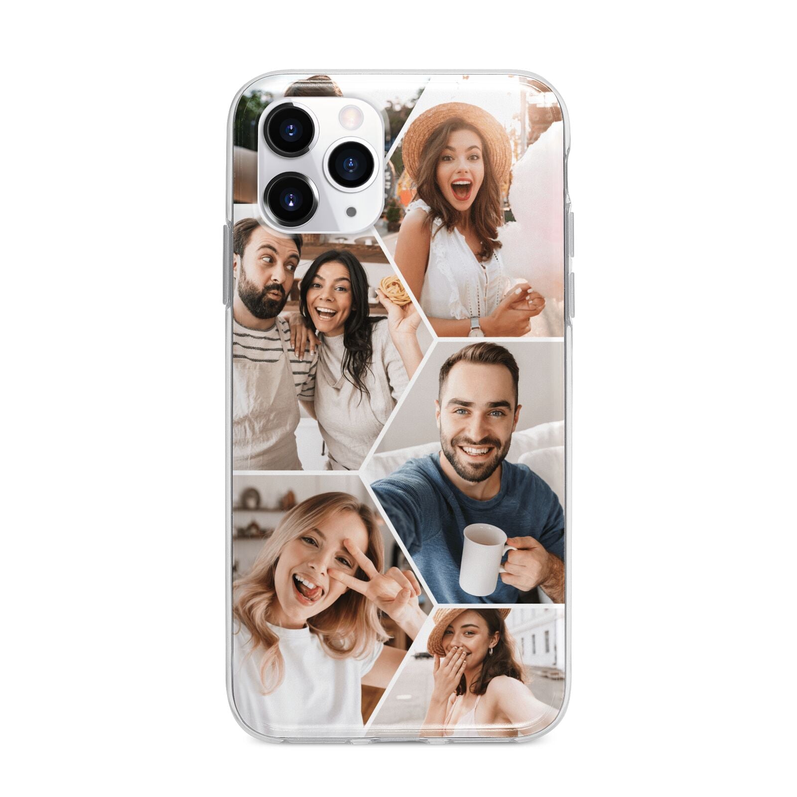 Honeycomb Photo Apple iPhone 11 Pro in Silver with Bumper Case