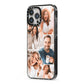 Honeycomb Photo iPhone 13 Pro Max Black Impact Case Side Angle on Silver phone