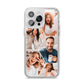 Honeycomb Photo iPhone 14 Pro Max Clear Tough Case Silver