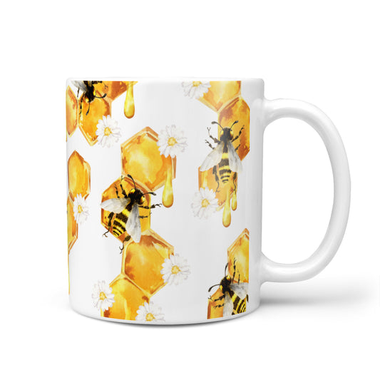 Honeycomb with Bees and Daisies 10oz Mug