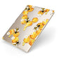 Honeycomb with Bees and Daisies Apple iPad Case on Gold iPad Side View