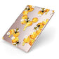 Honeycomb with Bees and Daisies Apple iPad Case on Rose Gold iPad Side View