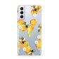 Honeycomb with Bees and Daisies Samsung S21 Plus Case