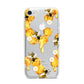 Honeycomb with Bees and Daisies iPhone 7 Bumper Case on Silver iPhone