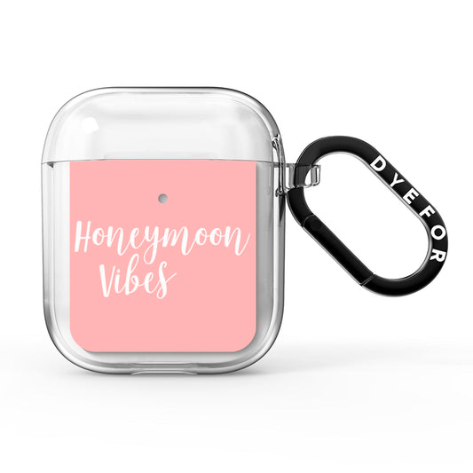 Honeymoon Vibes AirPods Clear Case