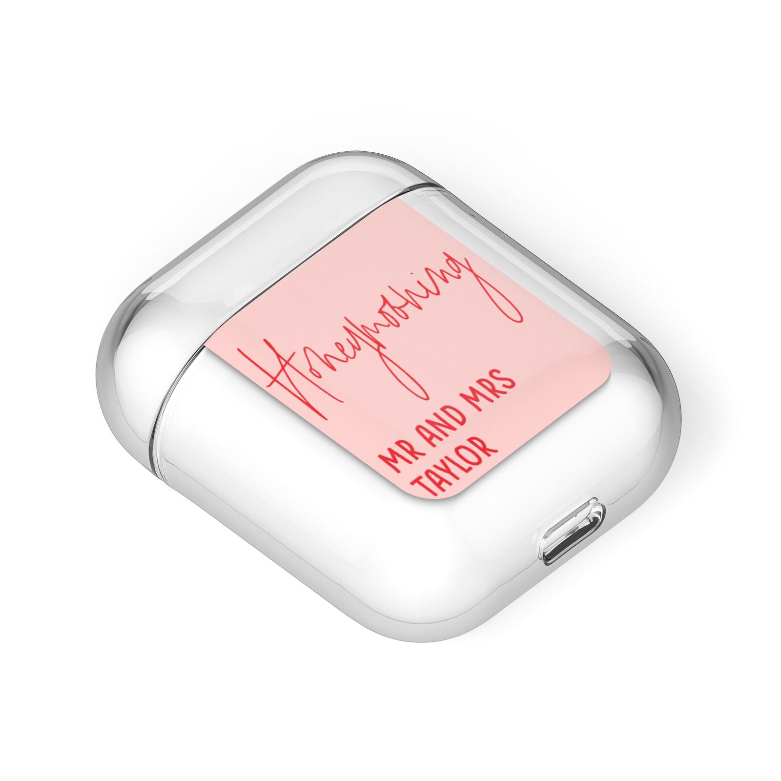 Honeymooning AirPods Case Laid Flat
