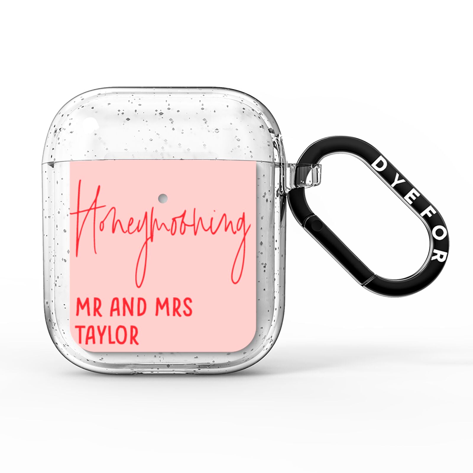 Honeymooning AirPods Glitter Case