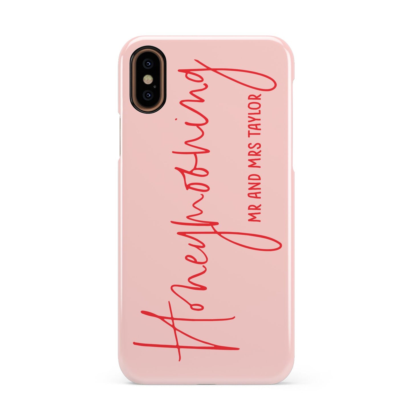 Honeymooning Apple iPhone XS 3D Snap Case