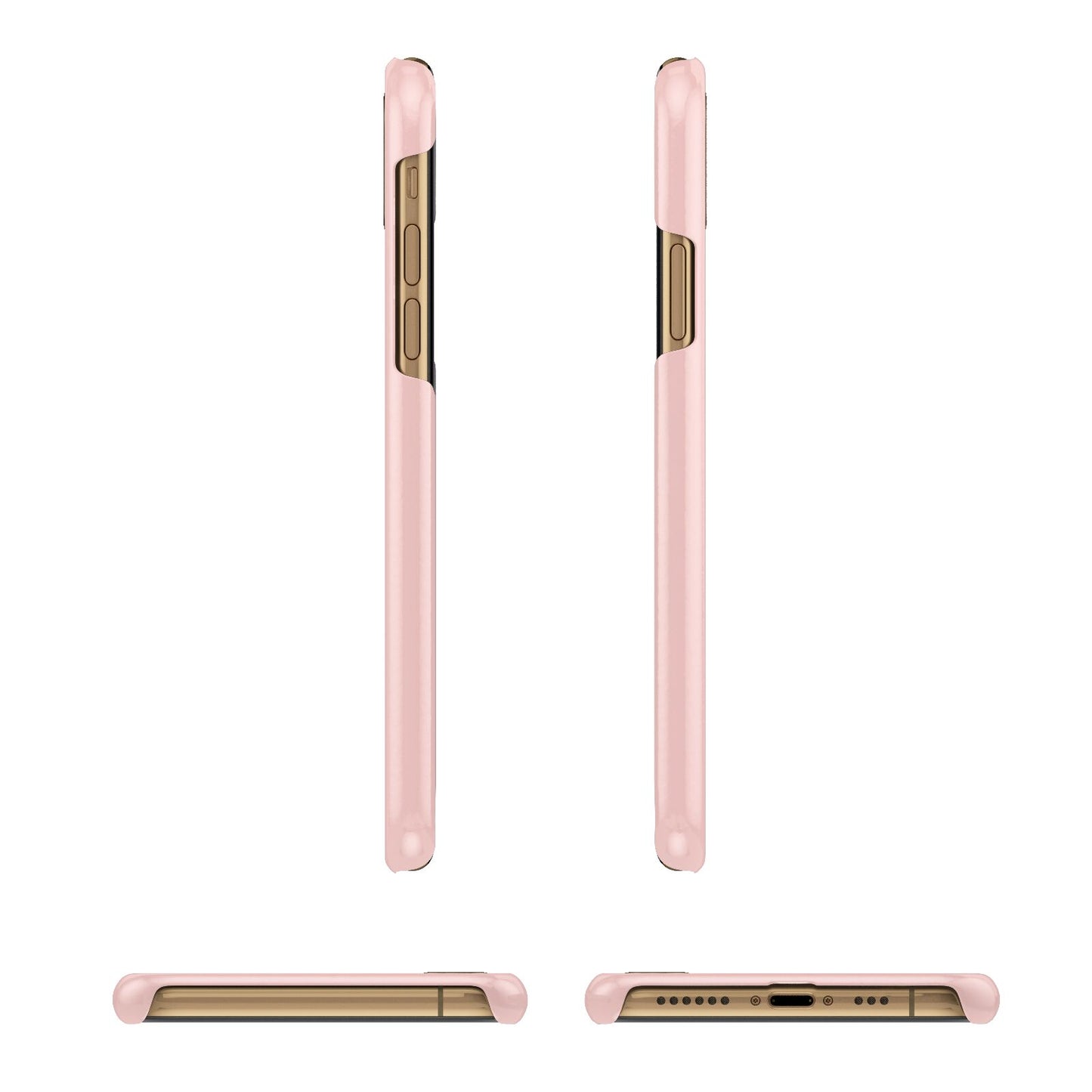 Honeymooning Apple iPhone Xs 3D Wrap Snap Case Angled Images