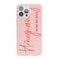 Honeymooning iPhone 13 Pro Max Clear Bumper Case