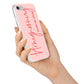 Honeymooning iPhone 7 Bumper Case on Silver iPhone Alternative Image