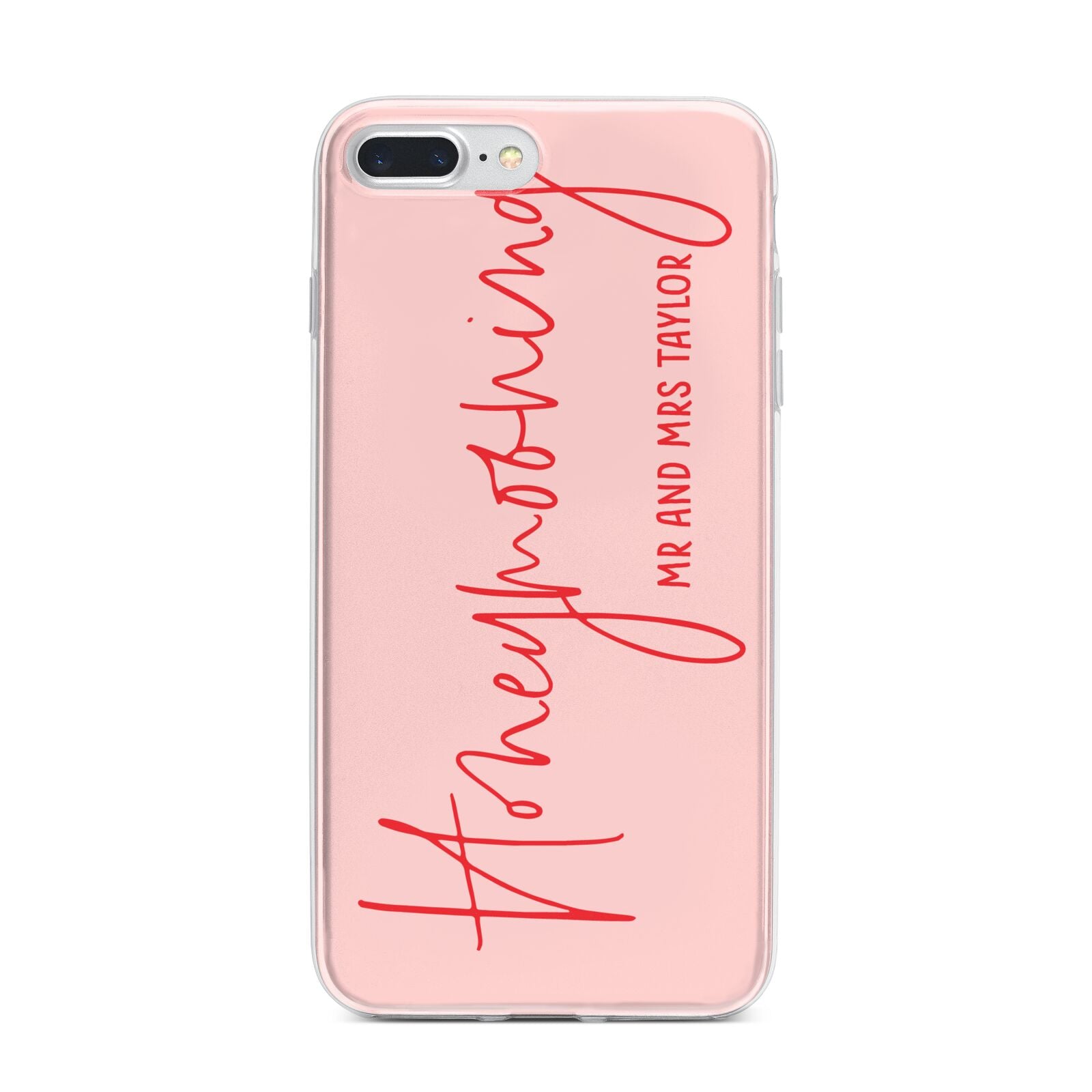 Honeymooning iPhone 7 Plus Bumper Case on Silver iPhone