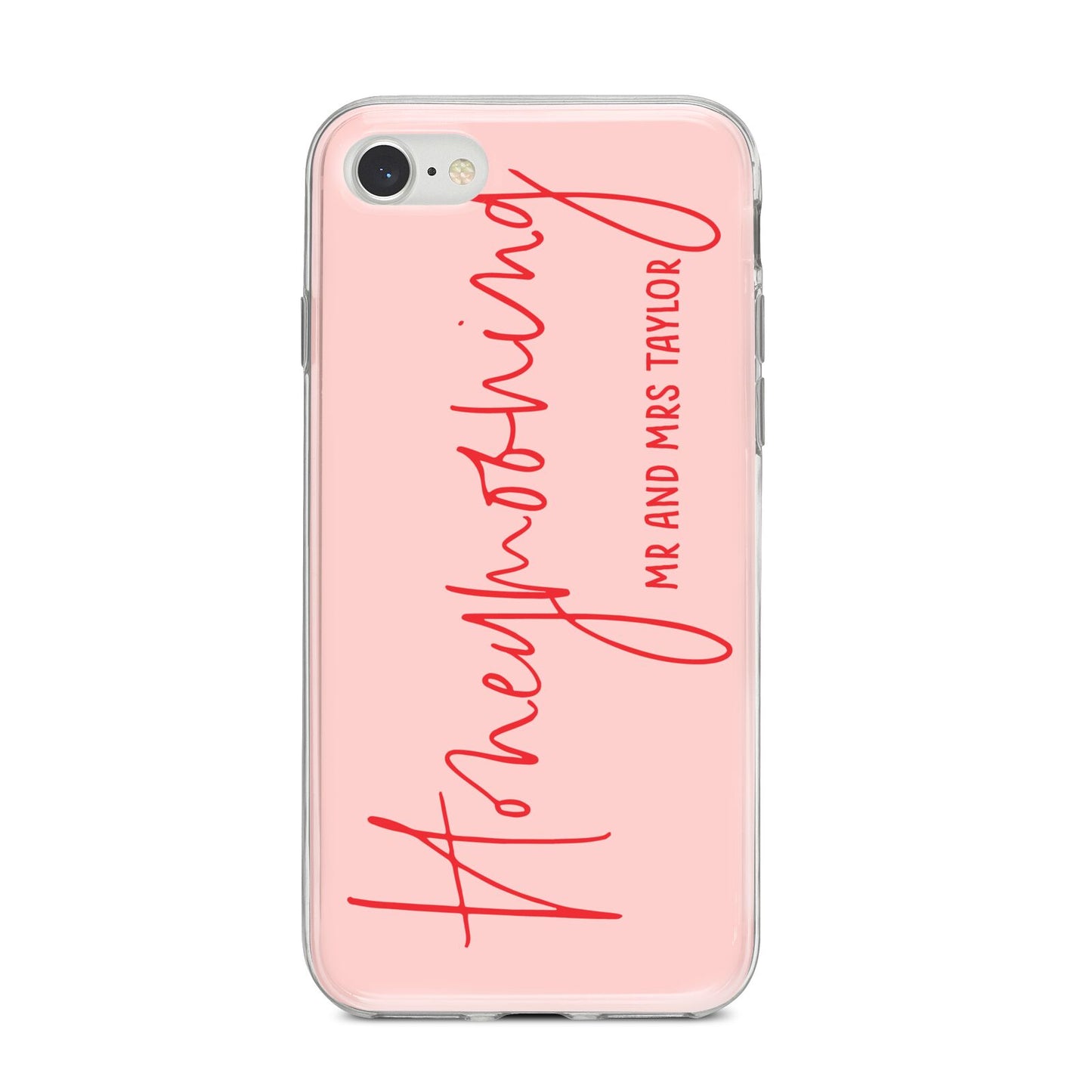 Honeymooning iPhone 8 Bumper Case on Silver iPhone