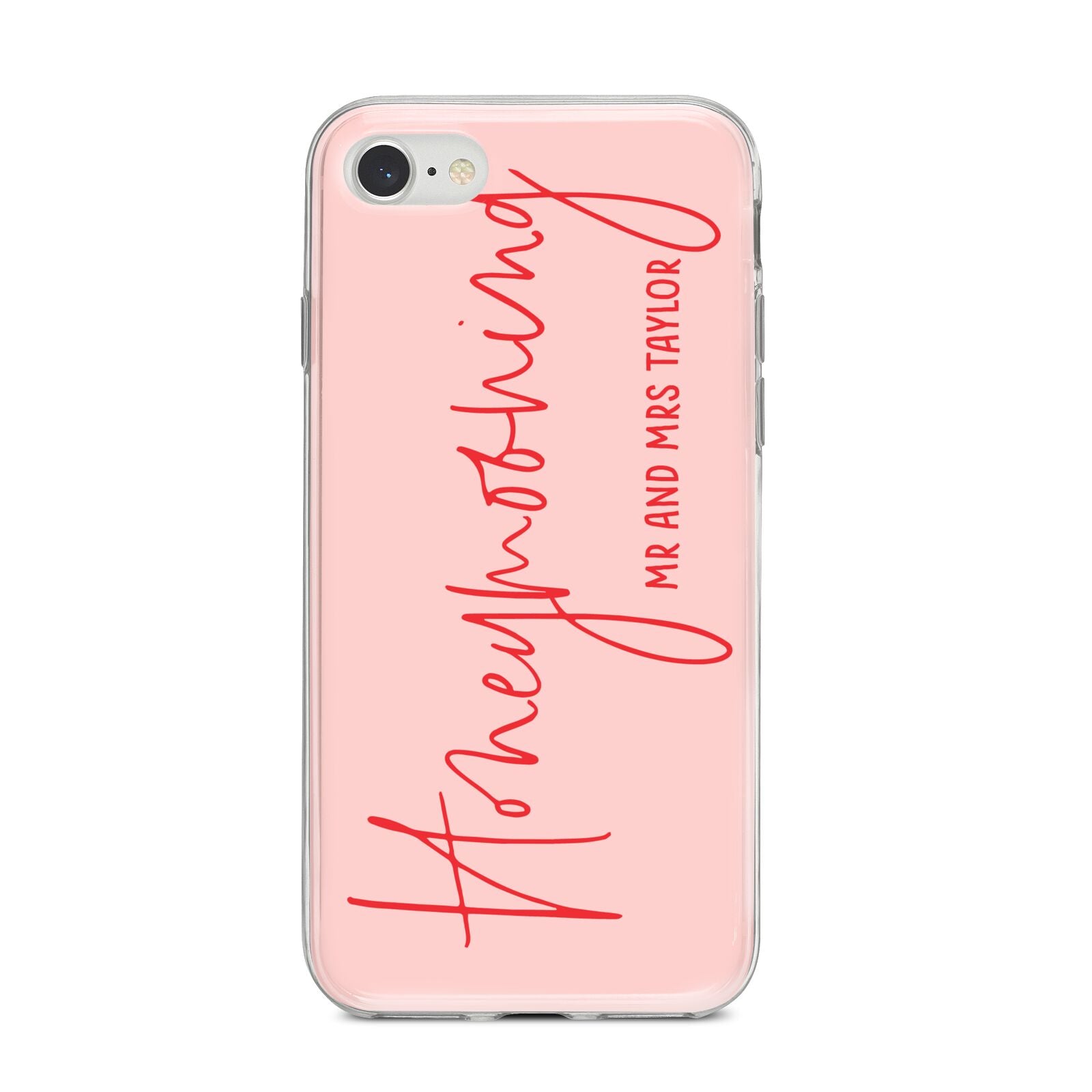 Honeymooning iPhone 8 Bumper Case on Silver iPhone