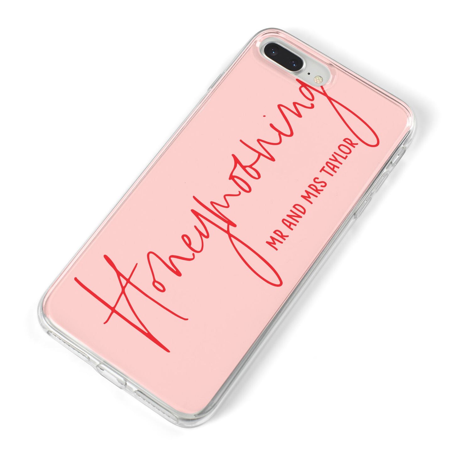 Honeymooning iPhone 8 Plus Bumper Case on Silver iPhone Alternative Image