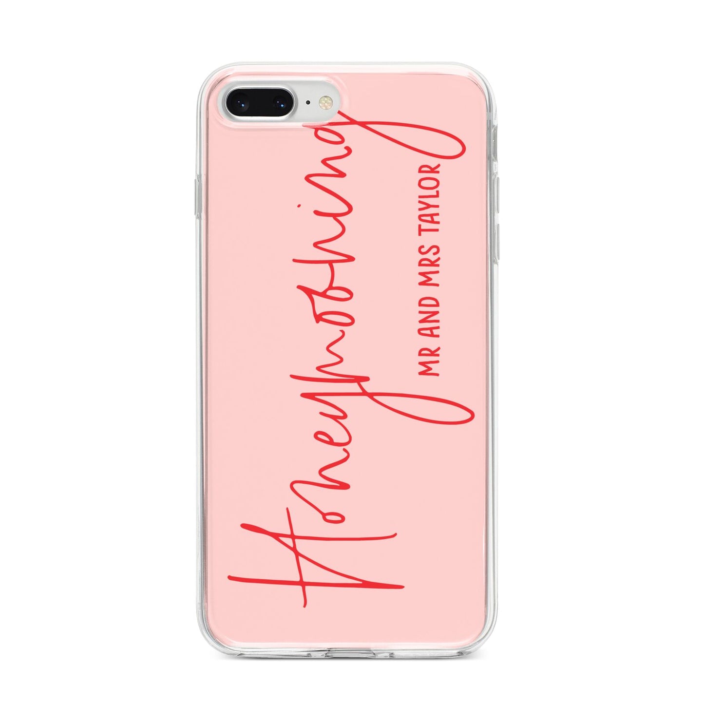 Honeymooning iPhone 8 Plus Bumper Case on Silver iPhone