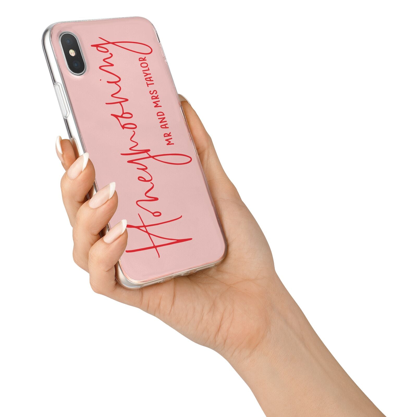 Honeymooning iPhone X Bumper Case on Silver iPhone Alternative Image 2