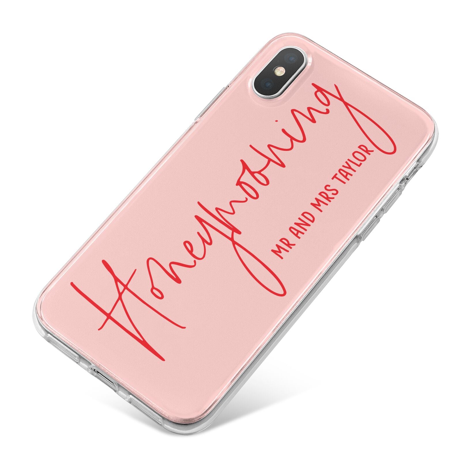 Honeymooning iPhone X Bumper Case on Silver iPhone