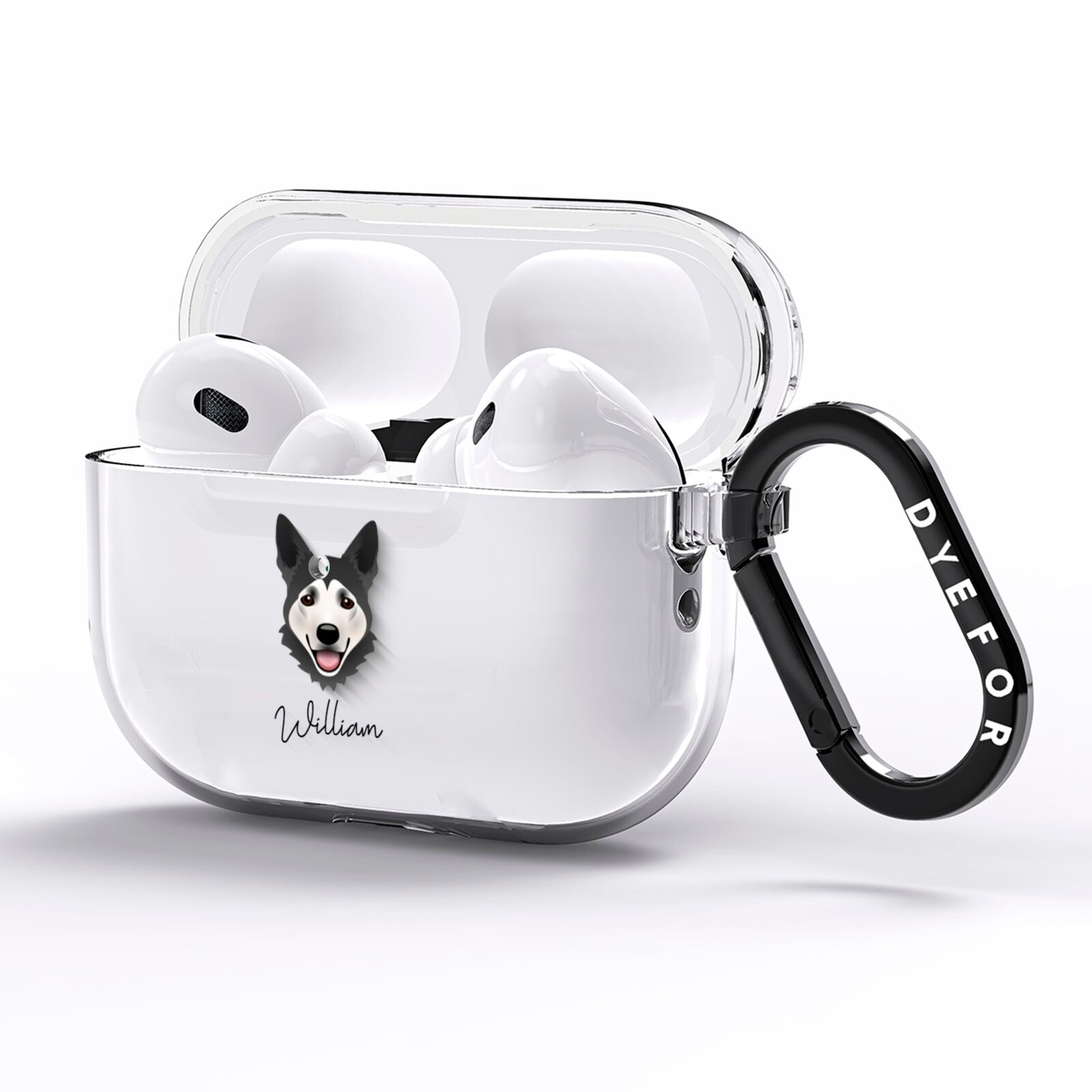 Horgi Personalised AirPods Pro Clear Case Side Image