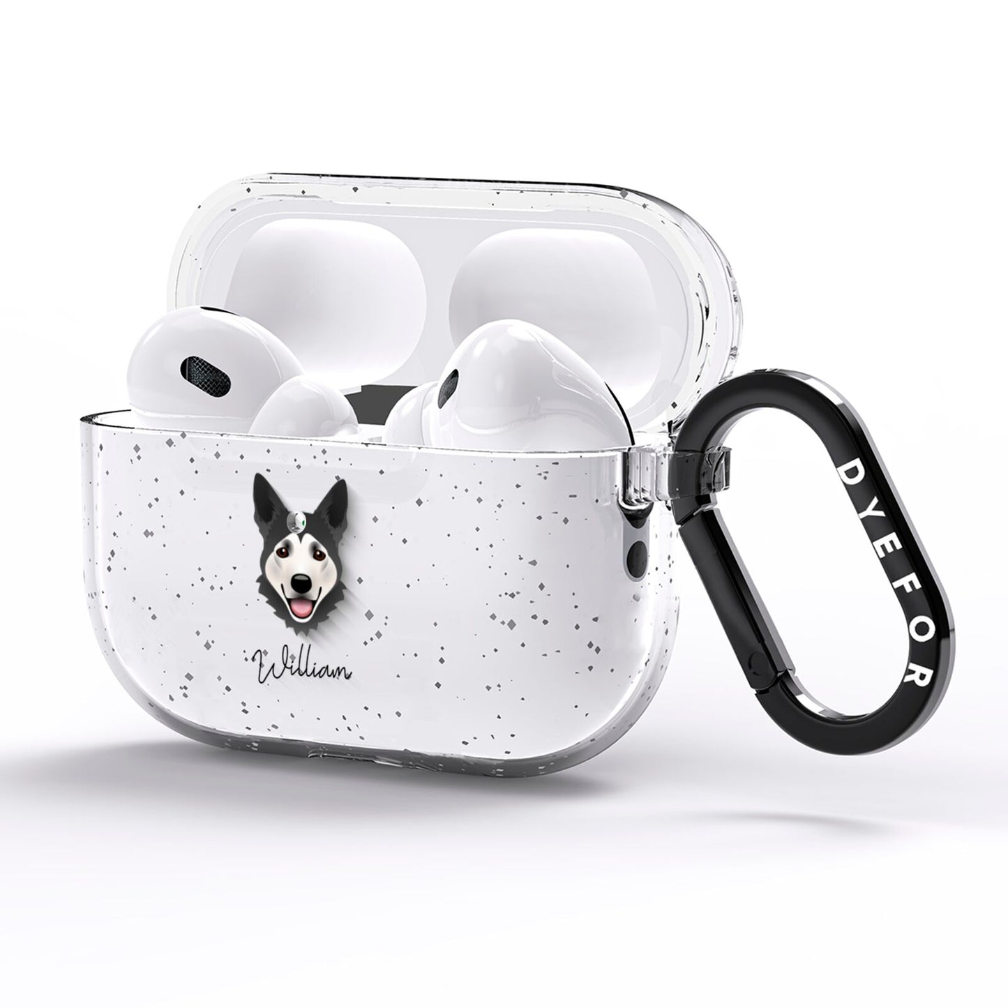 Horgi Personalised AirPods Pro Glitter Case Side Image
