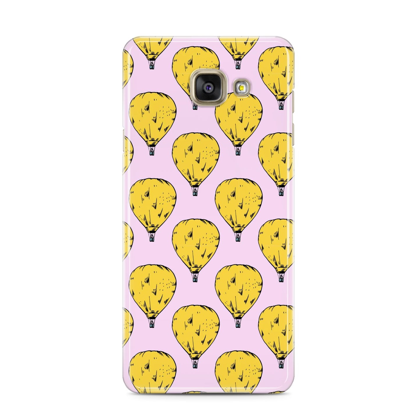 Hot Air Balloon Samsung Galaxy A3 2016 Case on gold phone