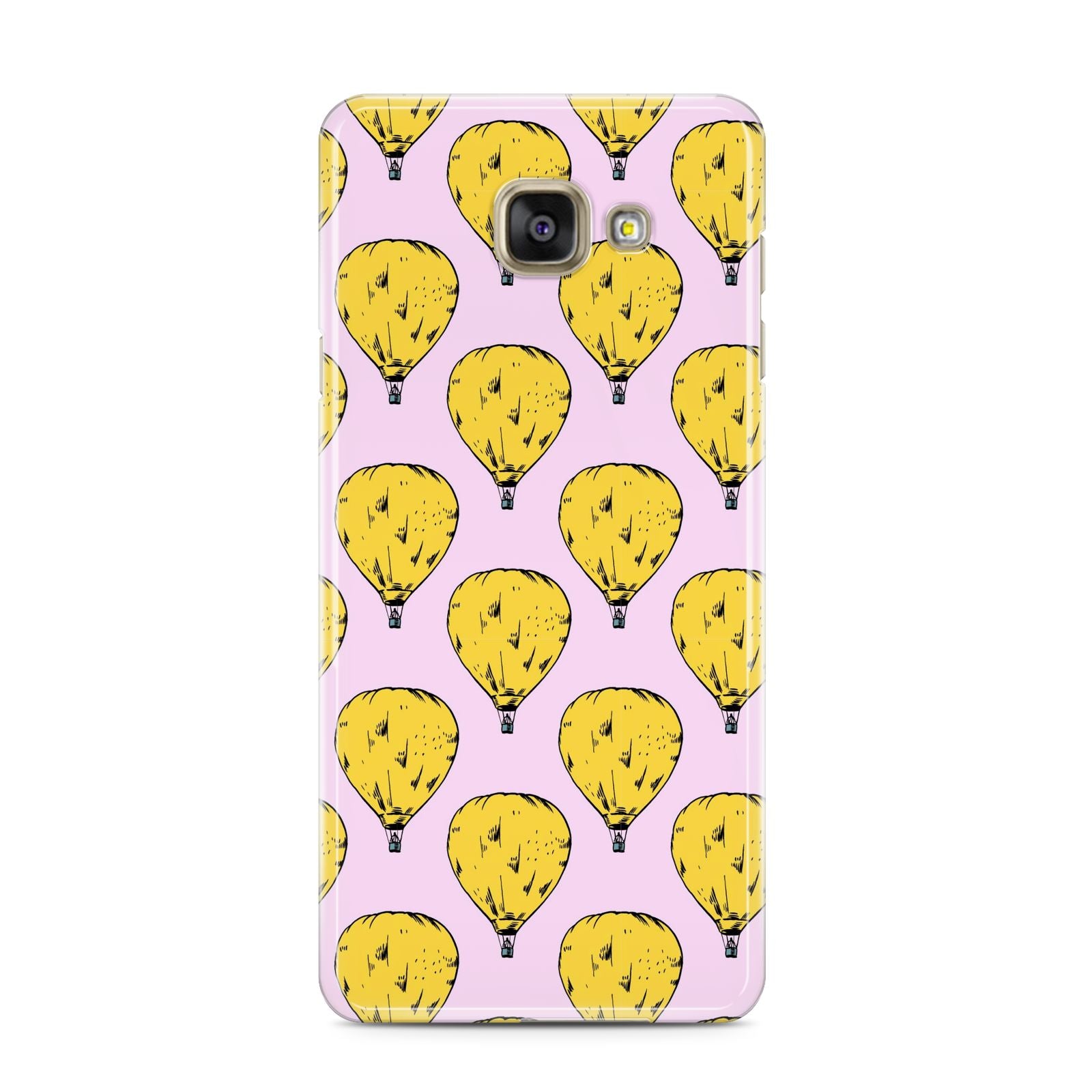 Hot Air Balloon Samsung Galaxy A3 2016 Case on gold phone