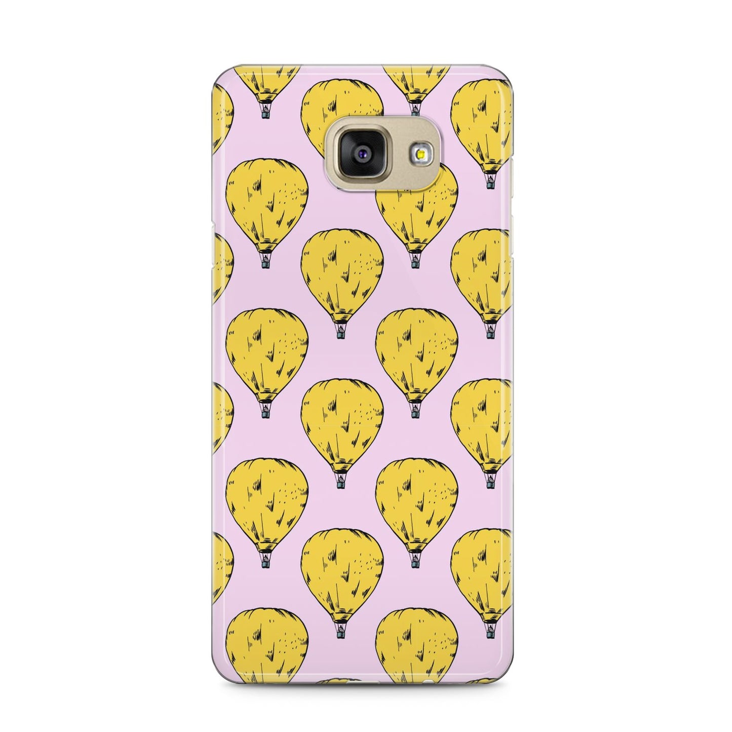 Hot Air Balloon Samsung Galaxy A5 2016 Case on gold phone