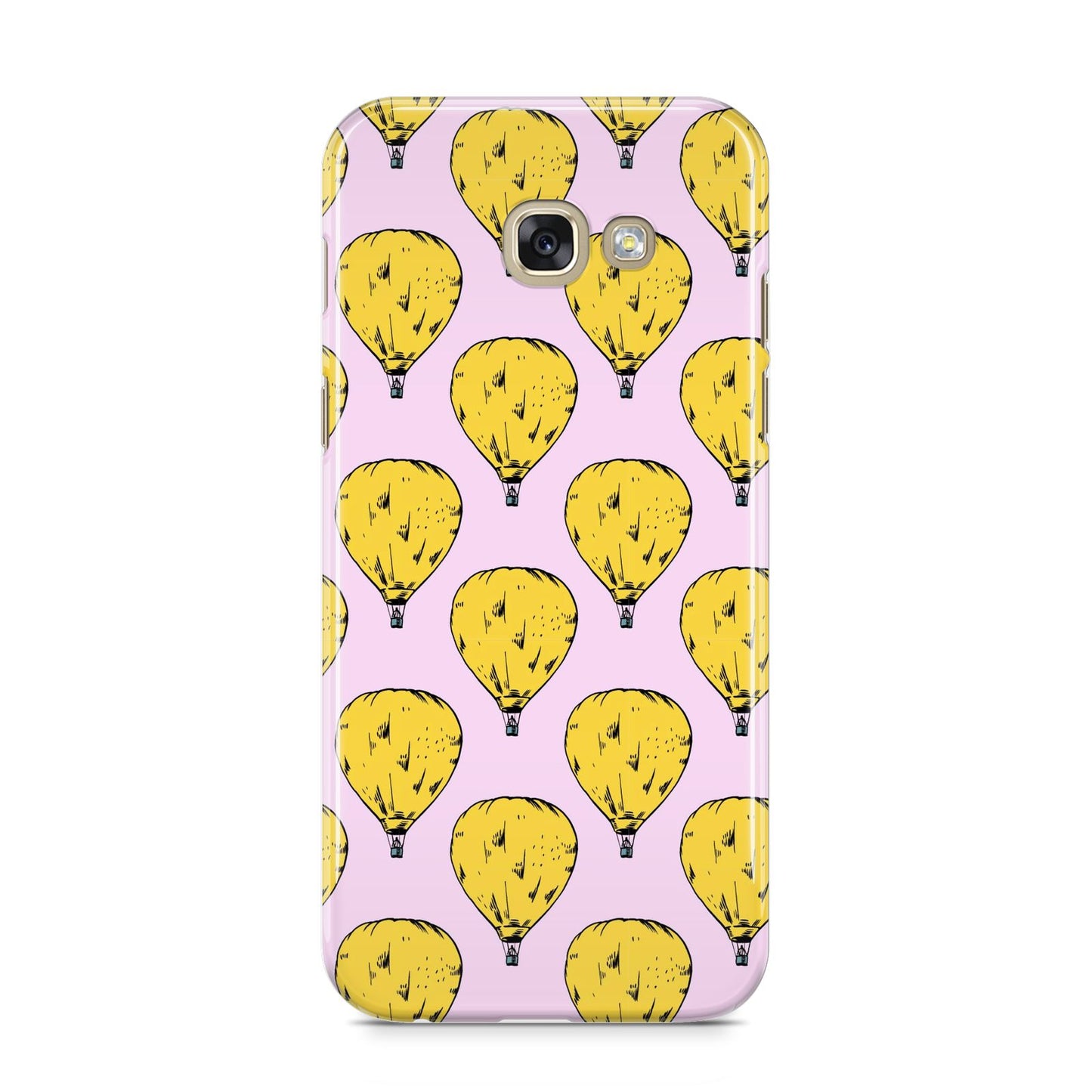Hot Air Balloon Samsung Galaxy A5 2017 Case on gold phone