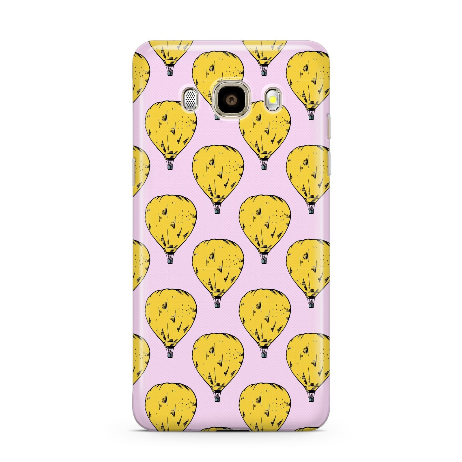 Hot Air Balloon Samsung Galaxy J7 2016 Case on gold phone