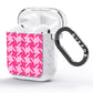 Houndstooth AirPods Glitter Case Side Image