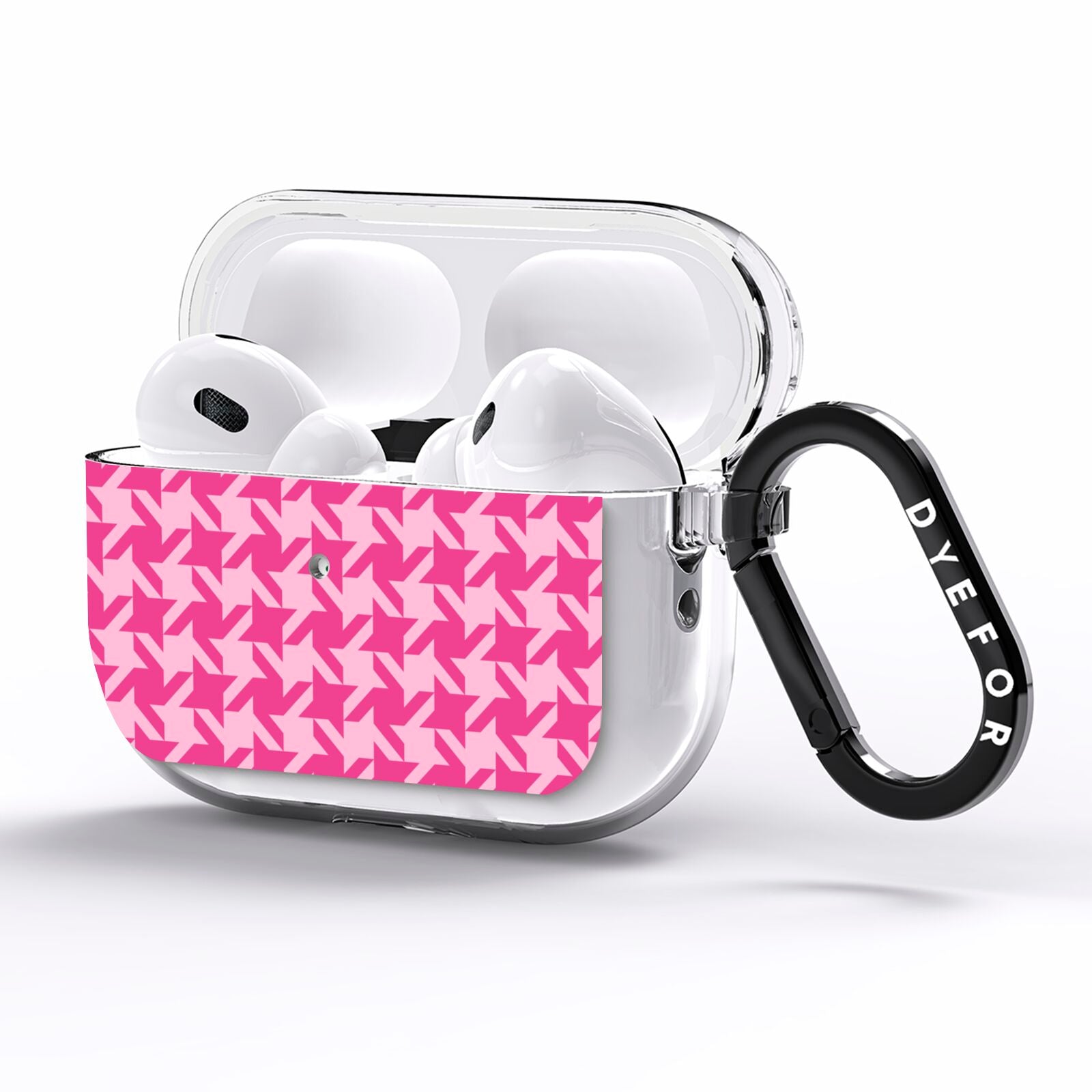 Houndstooth AirPods Pro Clear Case Side Image