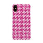 Houndstooth Apple iPhone XS 3D Snap Case