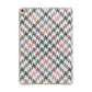 Houndstooth Fabric Effect Apple iPad Gold Case