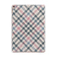 Houndstooth Fabric Effect Apple iPad Rose Gold Case