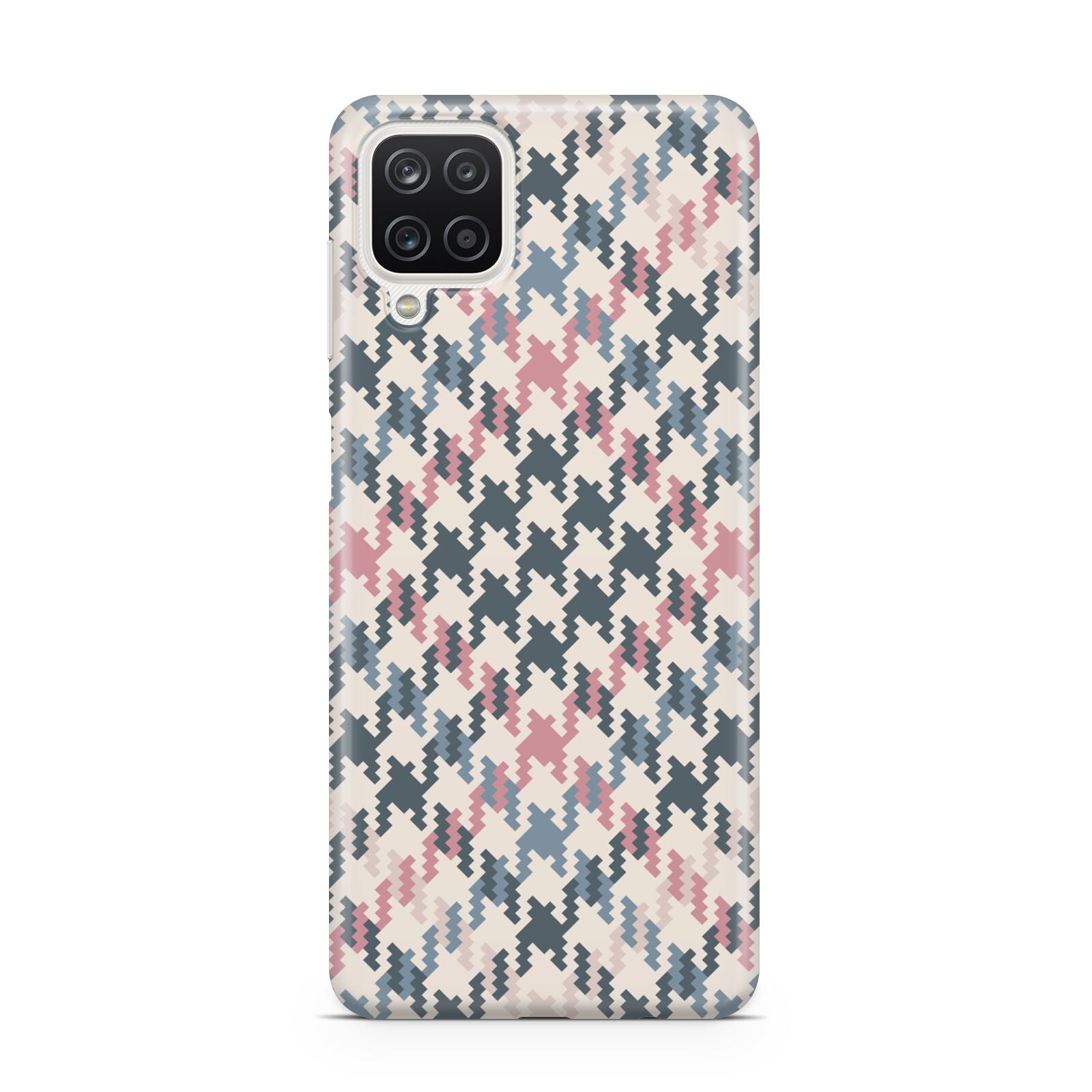 Houndstooth Fabric Effect Samsung A12 Case