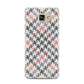 Houndstooth Fabric Effect Samsung Galaxy A7 2016 Case on gold phone