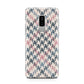 Houndstooth Fabric Effect Samsung Galaxy S9 Plus Case on Silver phone
