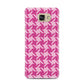 Houndstooth Samsung Galaxy A7 2016 Case on gold phone