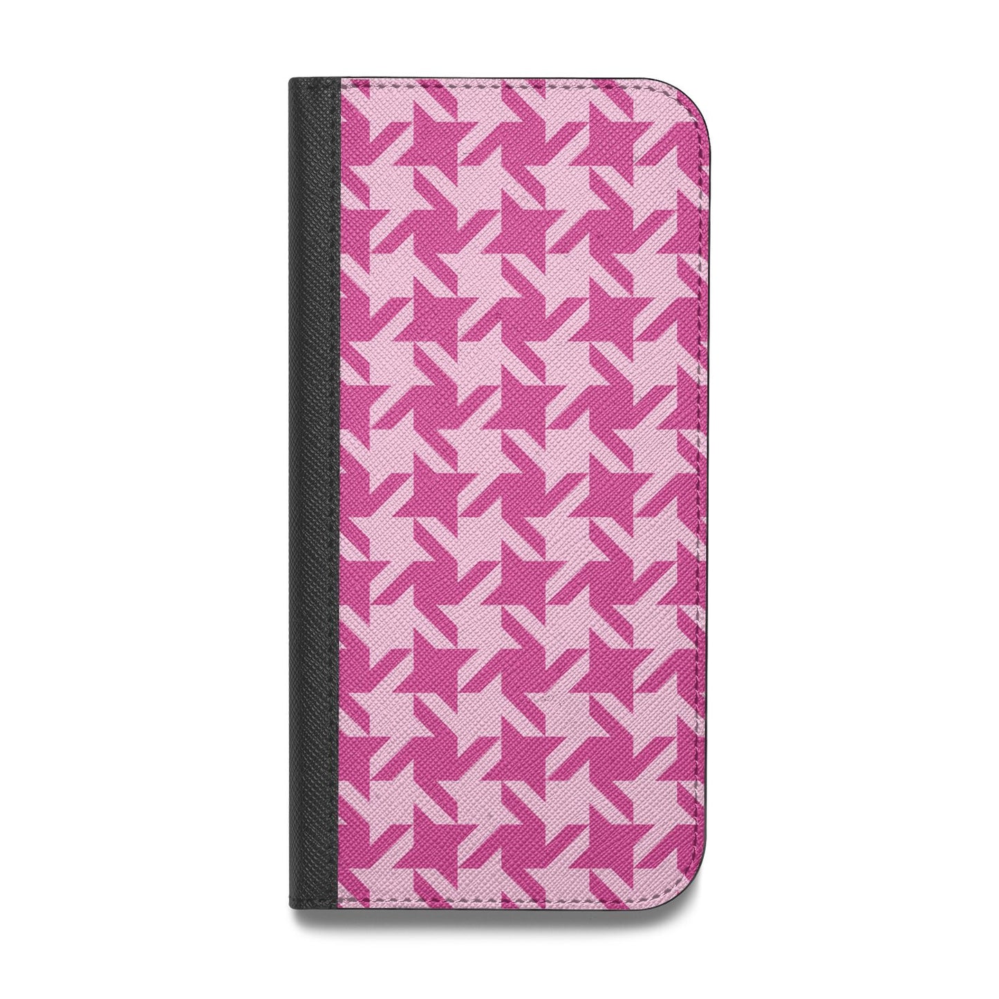 Houndstooth Vegan Leather Flip Samsung Case