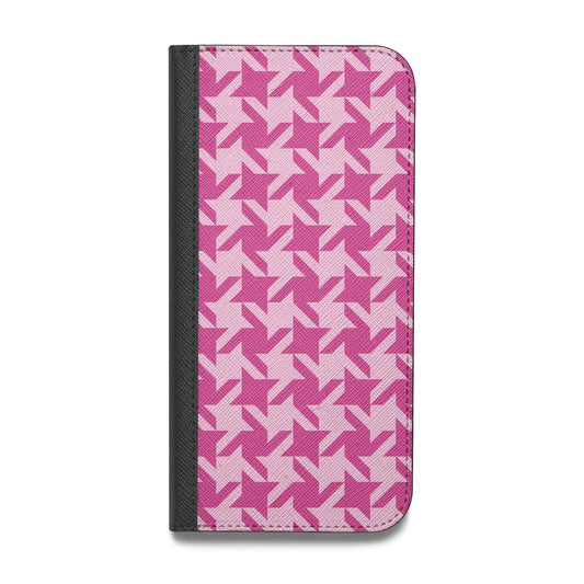 Houndstooth Vegan Leather Flip Samsung Case