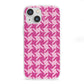 Houndstooth iPhone 13 Mini Clear Bumper Case
